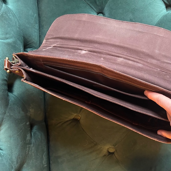 Fossil Leather Messenger Bag - Picture 3 of 5